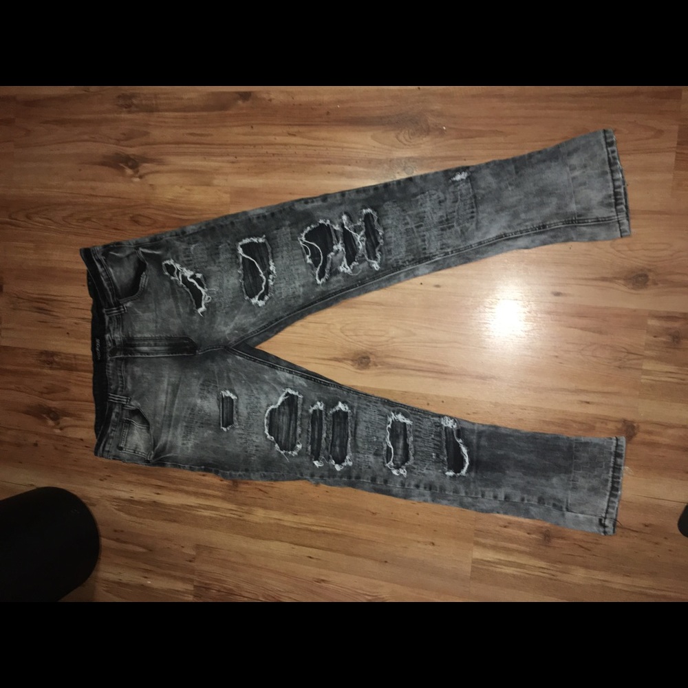 distressed jeans